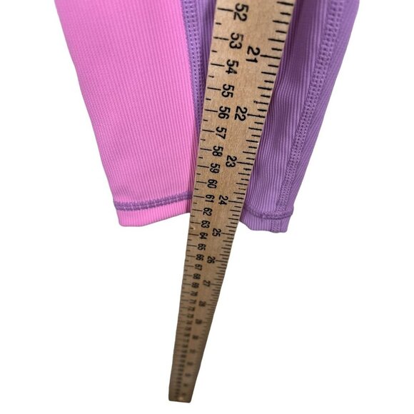 WILO Color Block Ribbed legging pink core sz M - Picture 6 of 8
